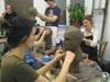 Bydgoszcz ferie 2012 - analizą konstrukcji głowy na potrzeby rysunku i rzeźby, rzeźba głowy w glinie w Rysowni Bydgoszcz