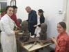 Bydgoszcz ferie 2012 - analizą konstrukcji głowy na potrzeby rysunku i rzeźby, rzeźba głowy w glinie w Rysowni Bydgoszcz